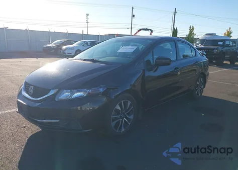 2014 Honda Civic Ex z USA, uszkodzony, nr VIN 2HGFB2F86EH536145